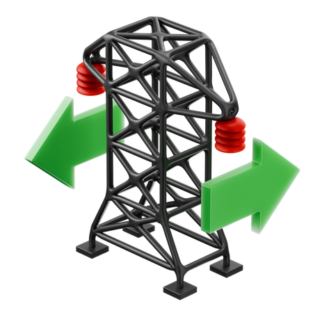 Grid Connection  3D Icon