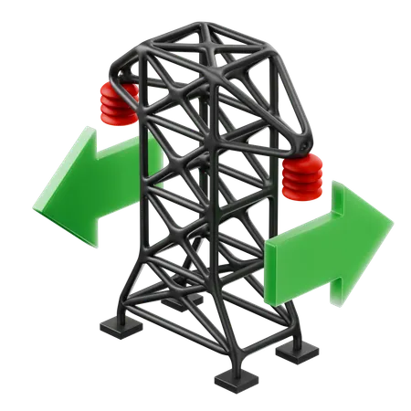 Grid Connection  3D Icon