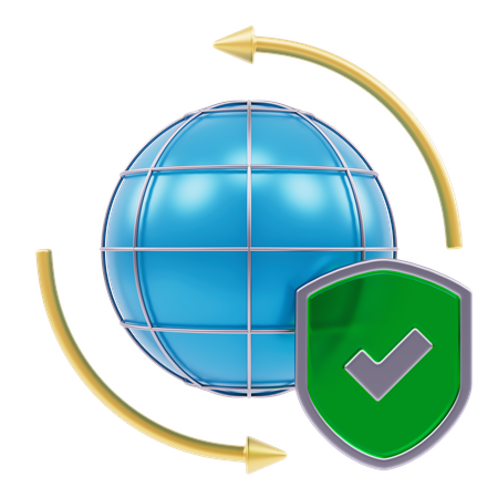 Grid Earth  3D Icon