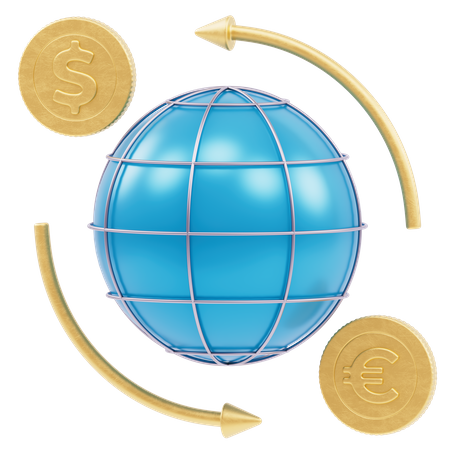 Grid Globe Swap  3D Icon