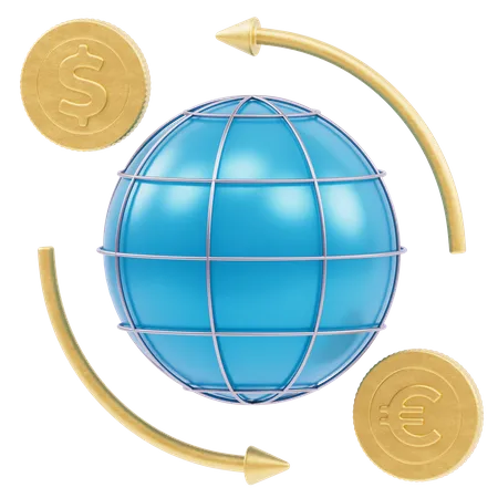Grid Globe Swap  3D Icon