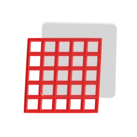Grid n Glass  3D Icon