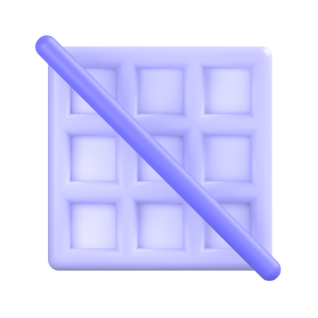 Grid Off  3D Icon