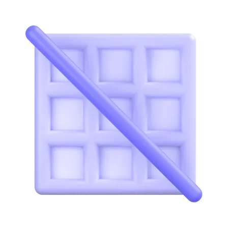 Grid Off  3D Icon