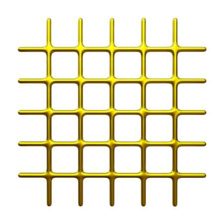 Grid Shape  3D Icon