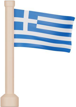 Griechenland flagge  3D Icon