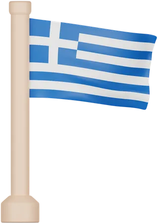 Griechenland flagge  3D Icon