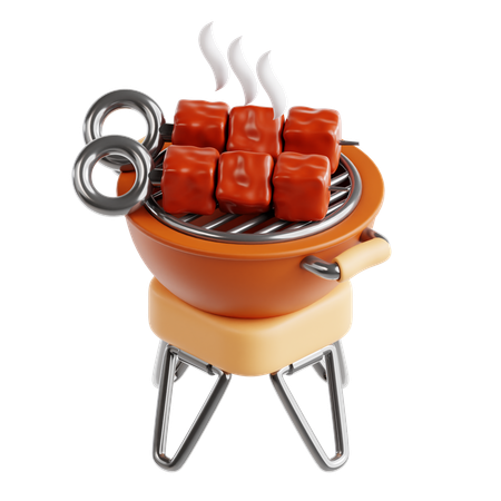 Grill  3D Icon