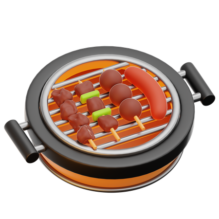 Grill  3D Icon