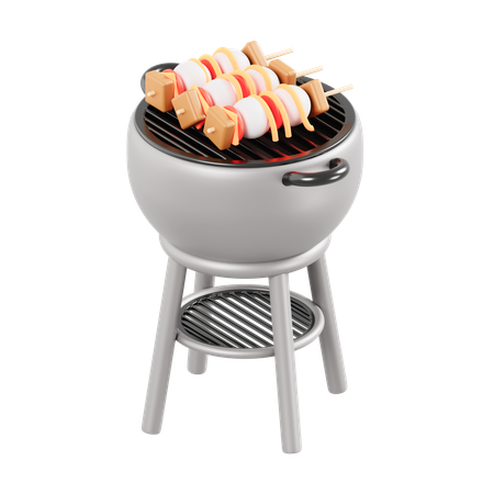 Grill  3D Icon