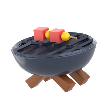 Grill  3D Icon