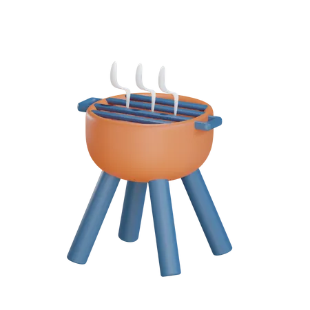 Grill  3D Icon