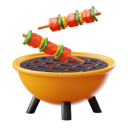 Grill  3D Icon