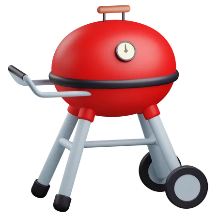3 D Grill Illustration With Transparent Background 3D Icon