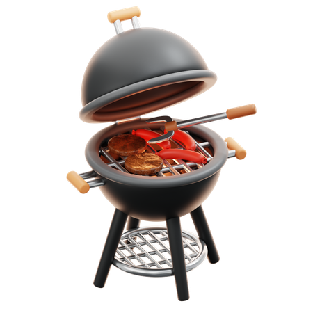 Grill  3D Icon