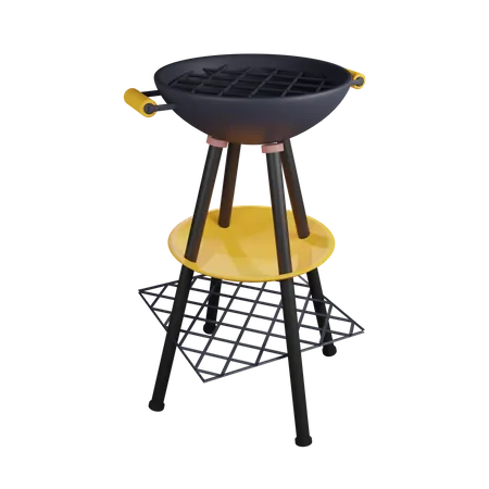 Grill  3D Icon