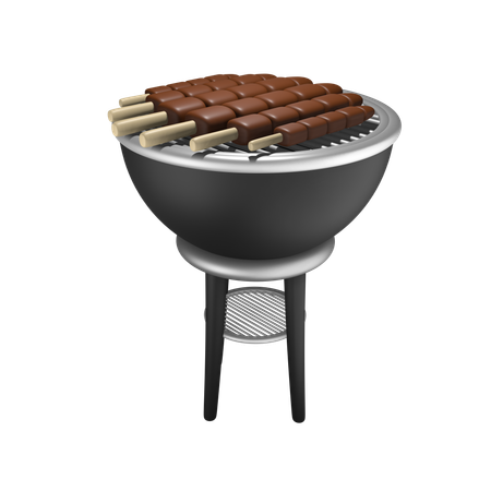 Grill-Satay  3D Icon