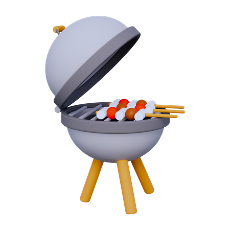 Grill Meat  3D Icon