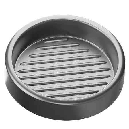 Grill Pan_  3D Icon