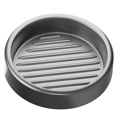 Grill Pan_ 3D Icon