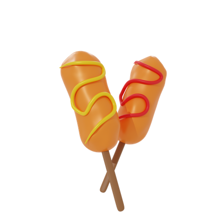 Grill Stick  3D Icon
