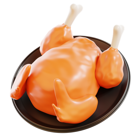 Grilled Chicken  3D Icon