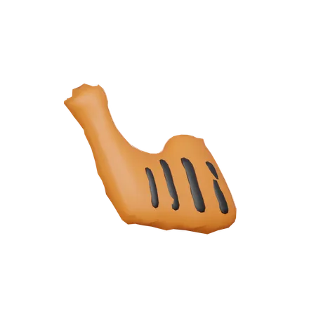 Grilled Chicken  3D Icon