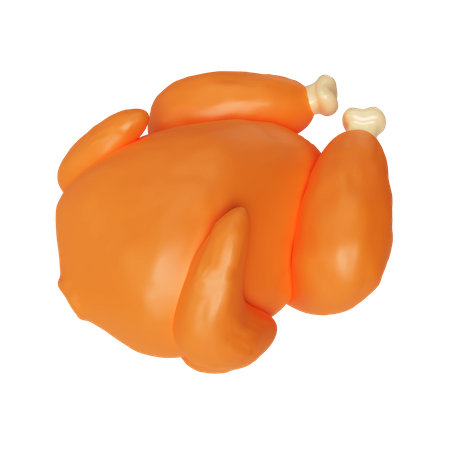 Grilled Chicken  3D Icon