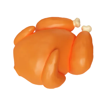 Grilled Chicken  3D Icon