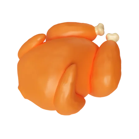 Grilled Chicken 3D Icon