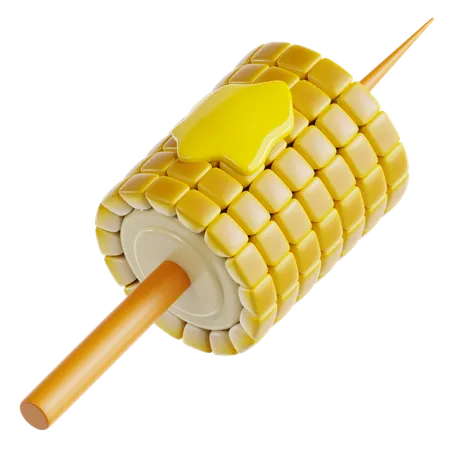 Grilled Corn  3D Icon