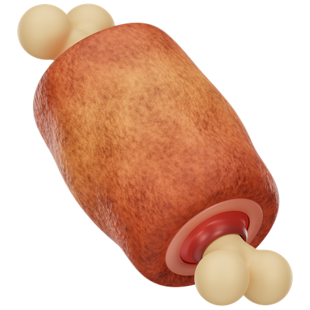 Grilled Meat  3D Icon