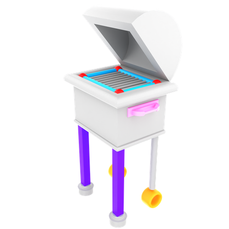 Grillmaschine  3D Icon