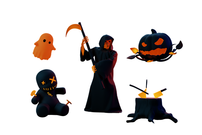 Grim Reaper  3D Illustration