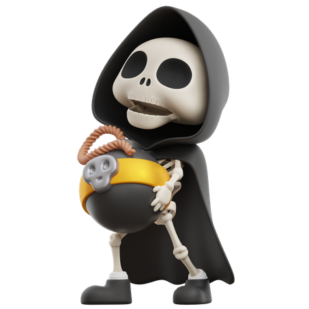 Bombe de levage Grim Reaper  3D Illustration