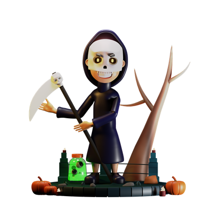 Grim Ripper apontado para a direita  3D Icon