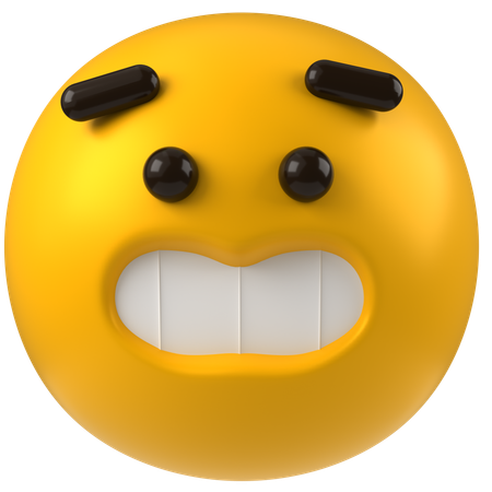 Grimacing Emoji  3D Icon