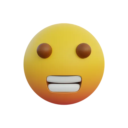 Grimacing face  3D Emoji