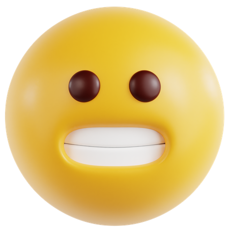 Grimacing Face  3D Icon