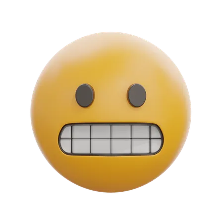 Grimacing Face  3D Icon