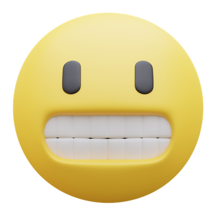 Grimacing Face  3D Icon