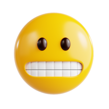 Grimacing Face Emoji  3D Icon