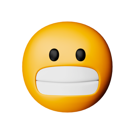 Grimacing Face Emoji  3D Icon