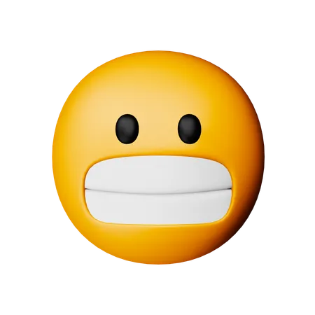 Grimacing Face Emoji  3D Icon