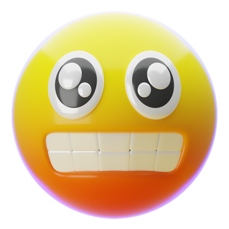 Grimassen schneidendes Gesicht  3D Icon