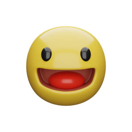 Grimassen schneidendes Gesicht  3D Icon