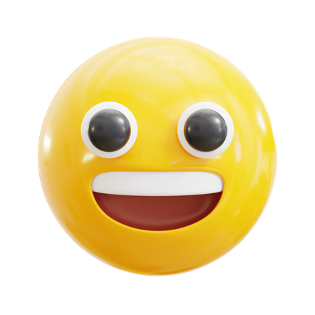 Grinning Emoji  3D Icon