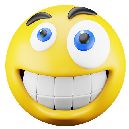 Grinning Emoji  3D Icon