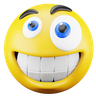 graphics of grinning emoji