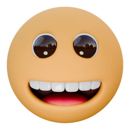 Grinning Face  3D Icon